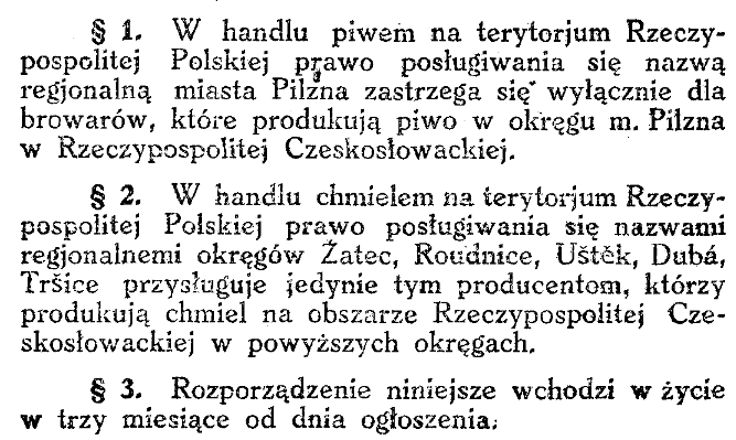 Rozporządzenie Rady Ministrów z dnia 21 grudnia 1927 roku (fragment)